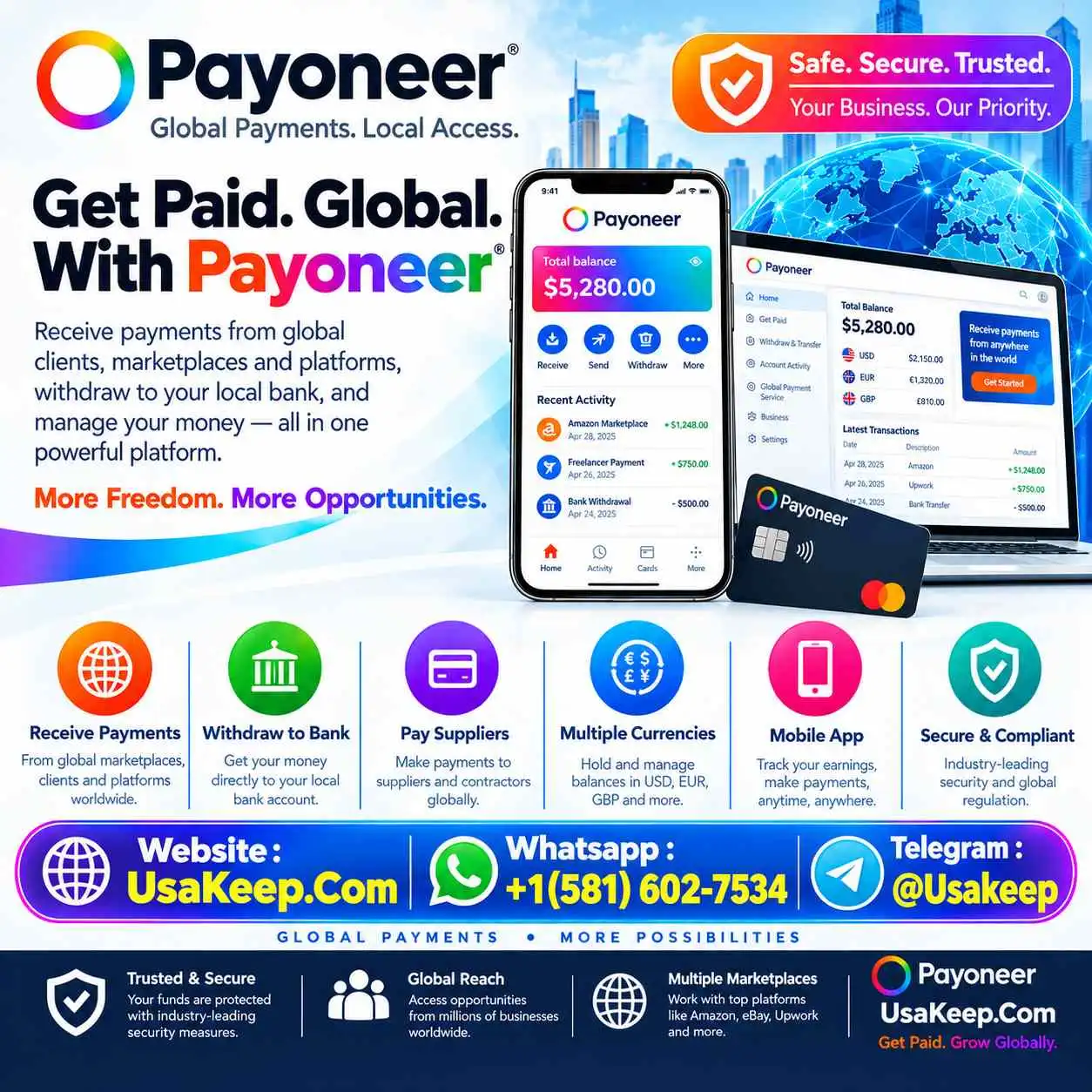 Buy Verified Payoneer Accounts
