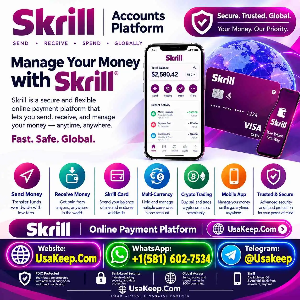 Buy Verified Skrill Accounts