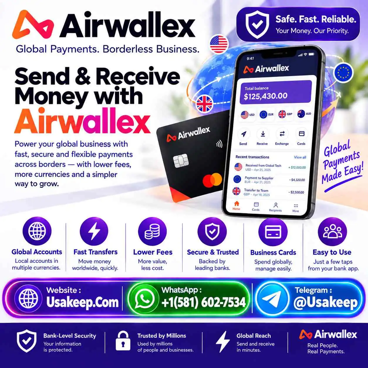 Buy verified airwallex accounts